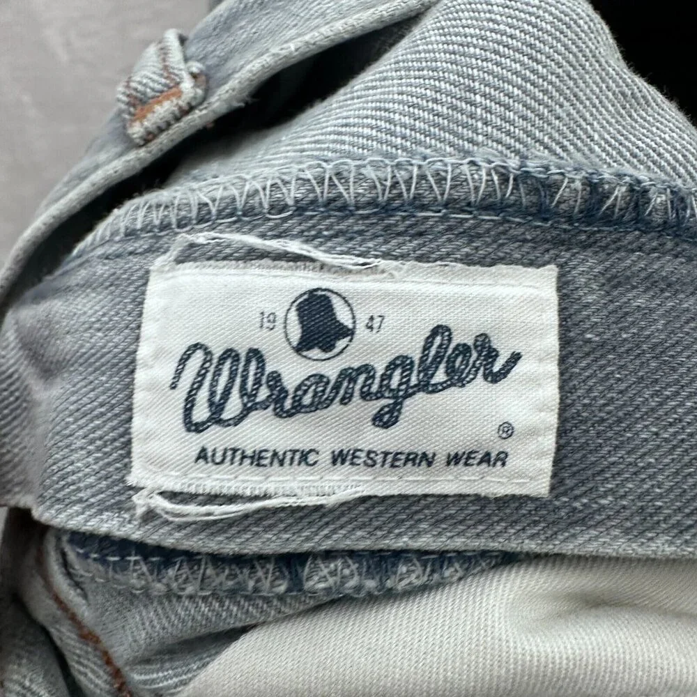 Vintage Wrangler Jeans Mens 30 (28x31) Blue Blue Bell Western Cut Made In Japan